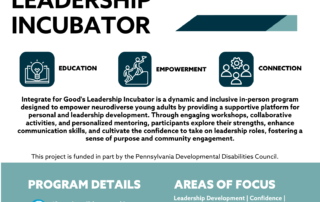 Leadership Incubator program sheet